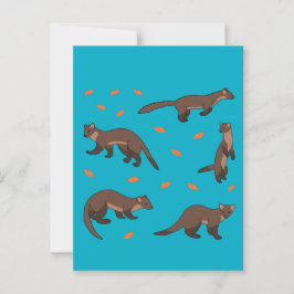 Cartão Postal Pine Martens