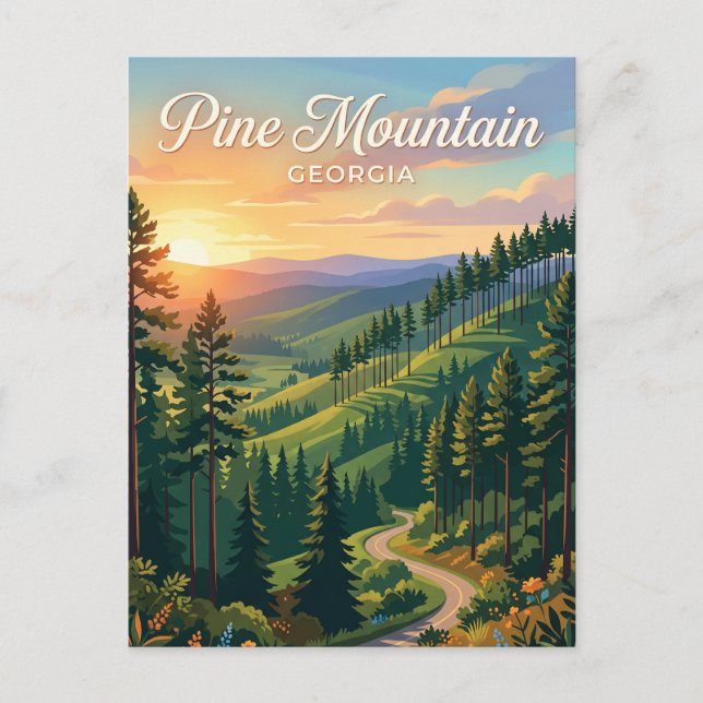 Cartão Postal Pine Mountain Geórgia (Frente)