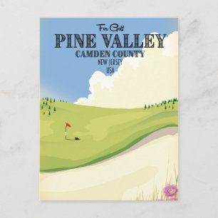 Cartão Postal Pine Valley Camden County Nova Jersey EUA Golfe
