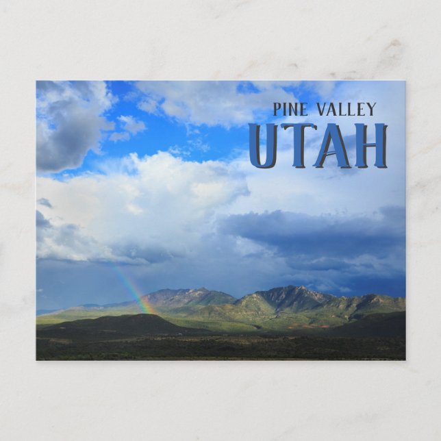 Cartão Postal Pine Valley Utah (Frente)