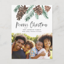 Pinecone Natal Watercolor Foto de Feriado