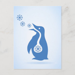 Cartão Postal Pinguim