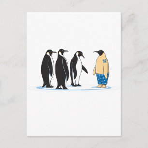 Cartão Postal Pinguim