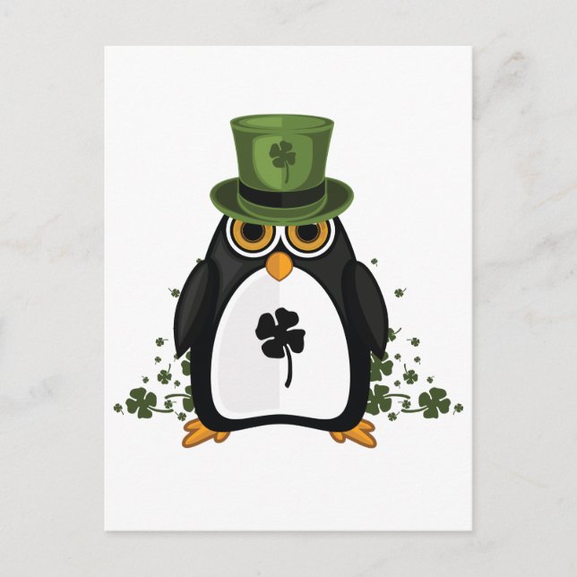 Cartão Postal Pinguim de São Patrick (Frente)