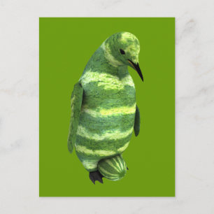Cartão Postal Pinguim do Dia Nacional da Melancia