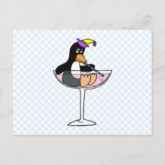 Cartão Postal Pinguim do partido
