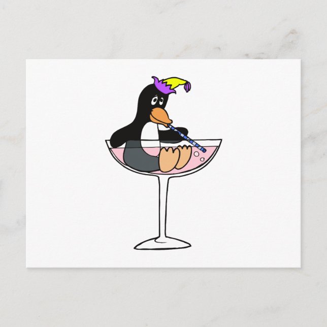 Cartão Postal Pinguim do Partido (Frente)
