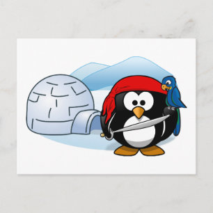 Cartão Postal Pinguim-Pitta Antártico