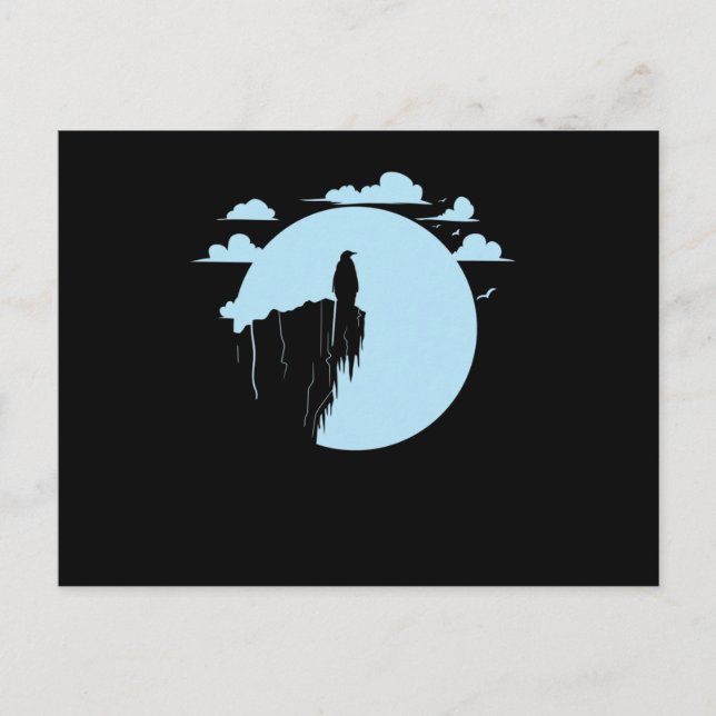Cartão Postal Pinguin im Mondschein (Frente)