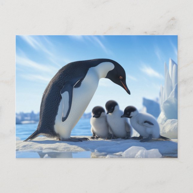Cartão Postal Pinguins Cujos (Frente)