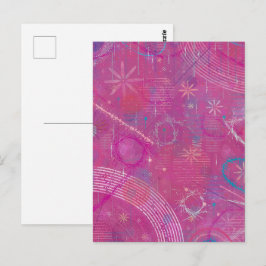 Cartão Postal Pink Dreams Abstract 