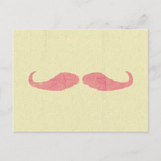 Cartão Postal Pink Mustache