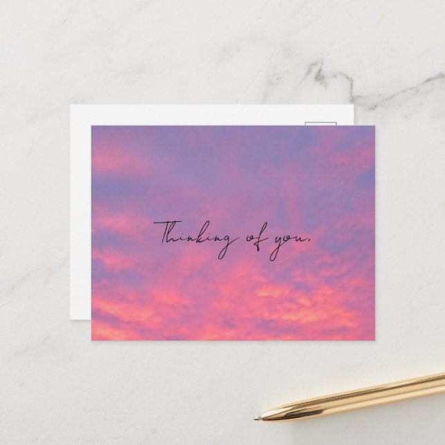 Cartão Postal Pink Sky Photography (Frente/Verso In Situ)