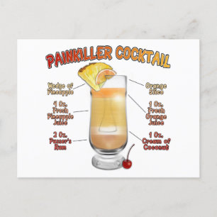 Cartão Postal PINKILLER Cocktail Recebe Arte