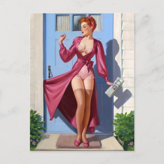 Cartão Postal Pino de jornal da manhã (Frente)