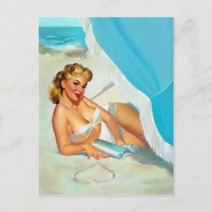 Cartão Postal Pino do Coração da Areia para Cima