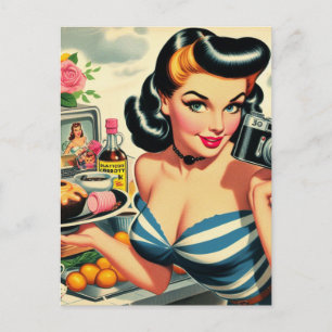 Cartão Postal Pino do Fotógrafo Vintage