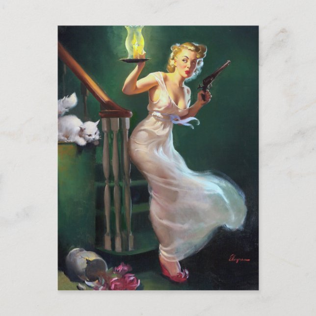 Cartão Postal Pino do prowler para cima (Frente)