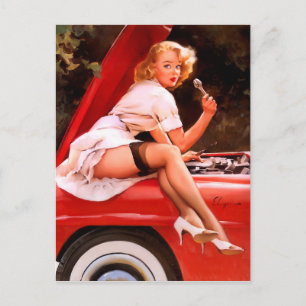 Cartão Postal Pino mecânico para cima