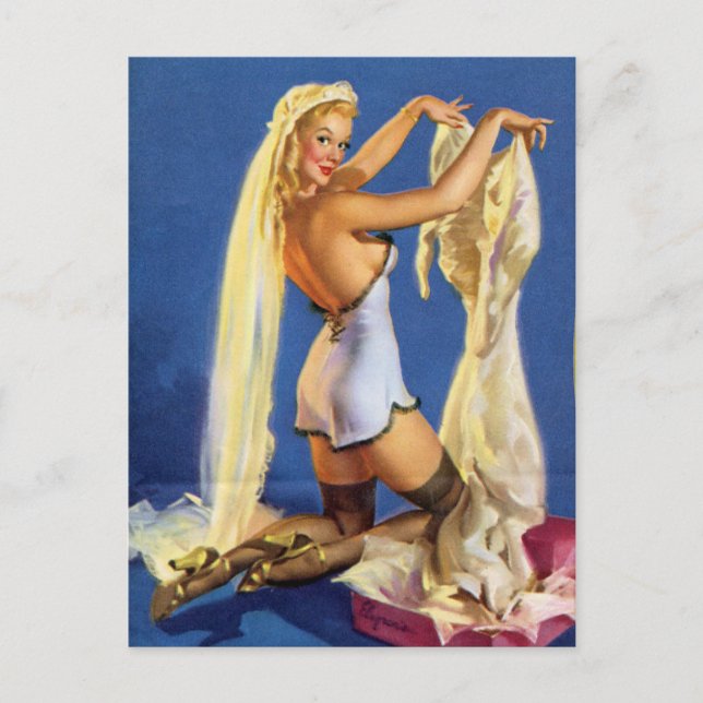 Cartão Postal Pino Noturno De Casamento (Frente)