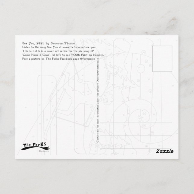 Cartão Postal Pinta por Cartão-Postal Número (Verso)