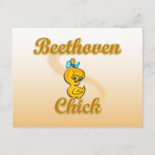 Cartão Postal Pintinho Beethoven