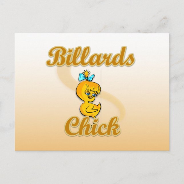 Cartão Postal Pintinho Billiards (Frente)