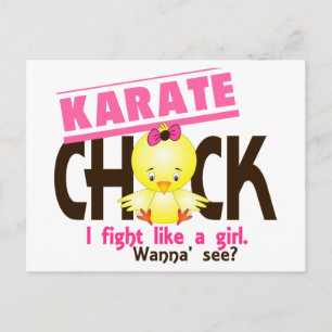 Cartão Postal Pintinho de Karate 1