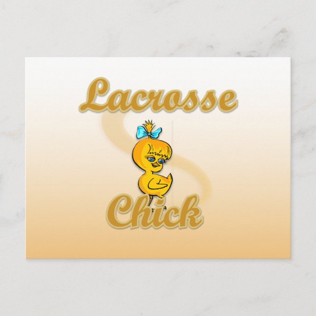 Cartão Postal Pintinho de Lacrosse (Frente)