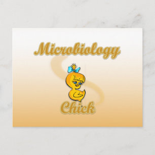 Cartão Postal Pintinho de microbiologia