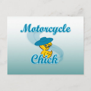 Cartão Postal Pintinho de motocicleta nº 3