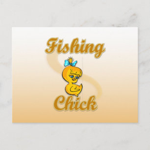 Cartão Postal Pintinho de pesca