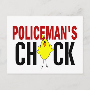 CARTÃO POSTAL PINTINHO DE POLÍCIA