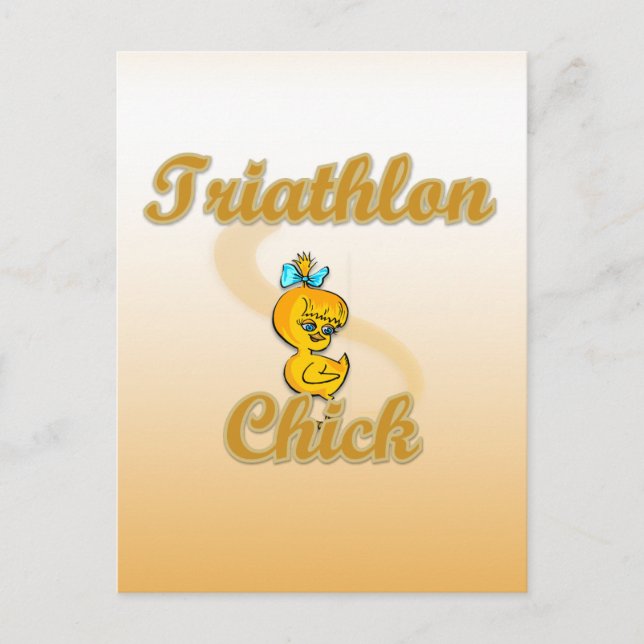 Cartão Postal Pintinho de Triathlon (Frente)