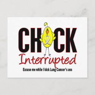 Cartão Postal Pintinho do Cancer pulmonar interrompido