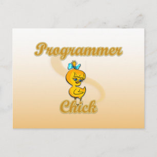 Cartão Postal Pintinho do programador