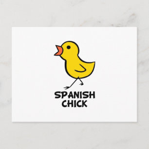 Cartão Postal Pintinho Espanhol
