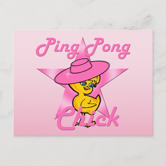 Cartão Postal Pintinho Ping Pong nº 8 (Frente)