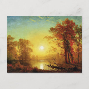Cartão Postal Pintor Albert Bierstadt, Sunrise