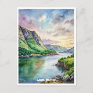 Cartão Postal Pintor de Aquarela do Parque Nacional Gros Morne