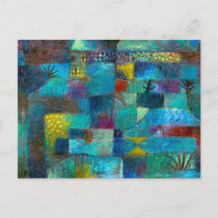 Cartão Postal Pintor do jardim terraçado (1920) de Paul Klee