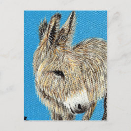 Cartão Postal Pintura Amigável de Donkey