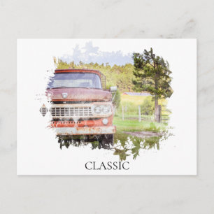 Cartão Postal *~* Pintura clássica enferrujada de pintura antiga