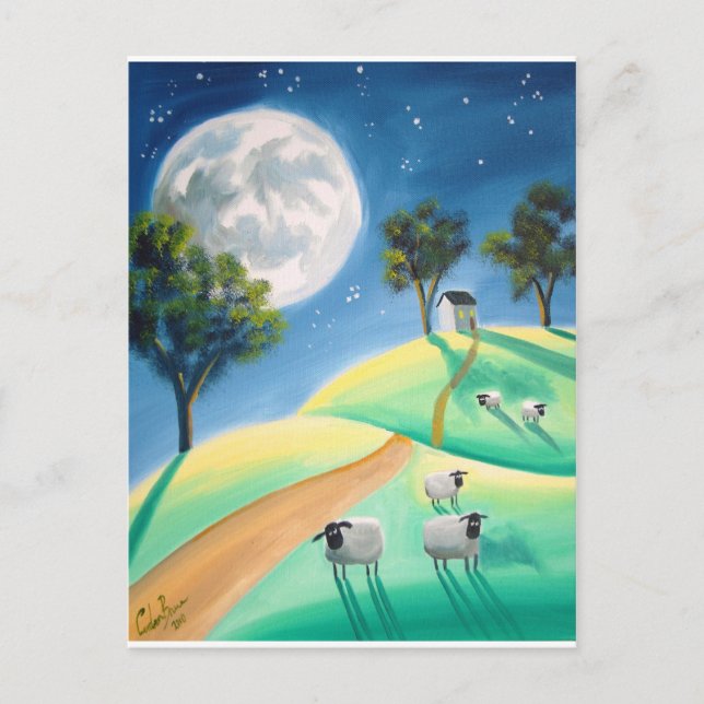 CARTÃO POSTAL PINTURA COMPLETA E DE OVELHA (Frente)
