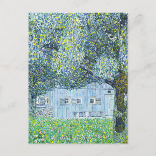 Cartão Postal Pintura da Casa Farmada por Gustav Klimt