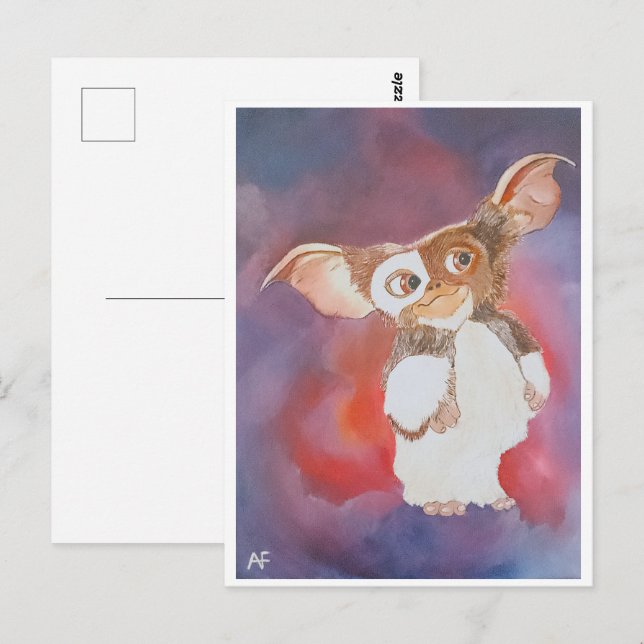 Cartão Postal Pintura da Criatura Oriental por Alfred Fox (Frente/Verso)