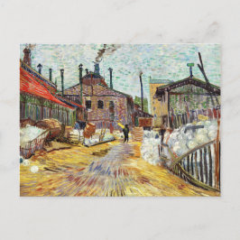 Cartão Postal Pintura da fábrica Van Gogh Arnieres
