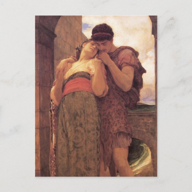 Cartão Postal Pintura de arte casada (Frente)