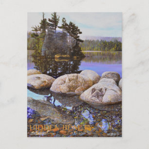 Cartão Postal Pintura de beleza oculta