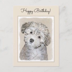 Cartão Postal Pintura De Cachorro Havanês - Arte Cachorra Origin